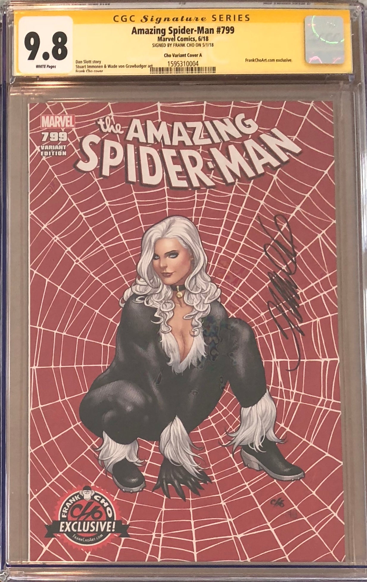 Amazing Spider-Man #799 Frank Cho Exclusive CGC 9.8 SS