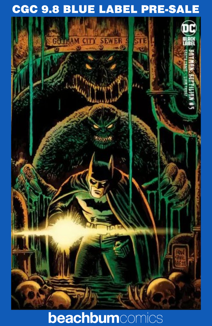 Batman: Reptilian #5 Francavilla 1:25 Retailer Incentive Variant DC Black Label CGC 9.8