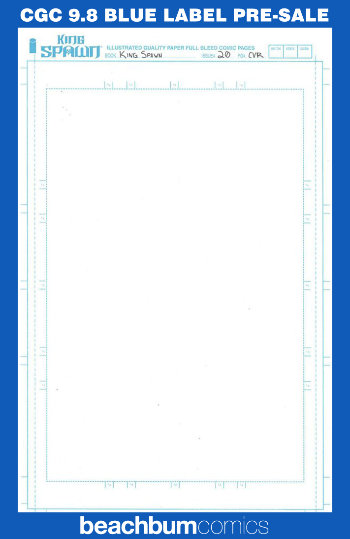 King Spawn #20 Blank Sketch Variant CGC 9.8