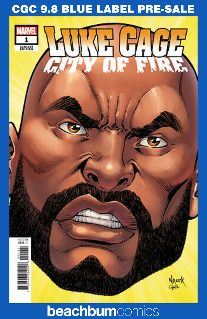 Luke Cage: City on Fire #1 Nauck Headshot Variant CGC 9.8
