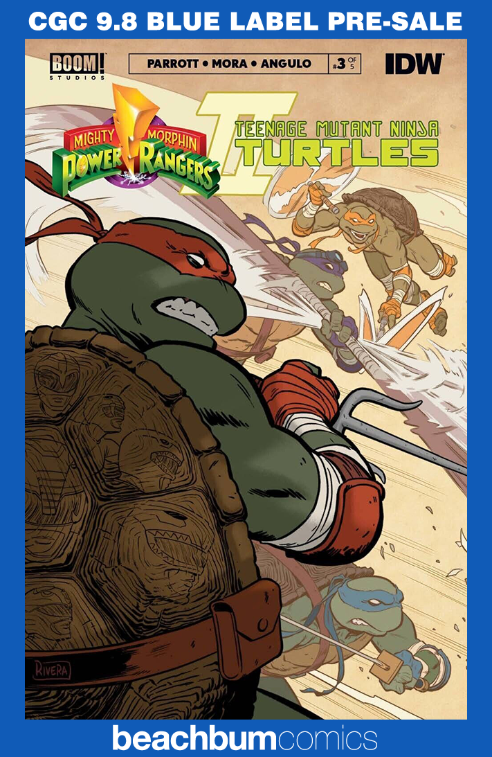Mighty Morphin Power Rangers/Teenage Mutant Ninja Turtles #3 Rivera Variant CGC 9.8