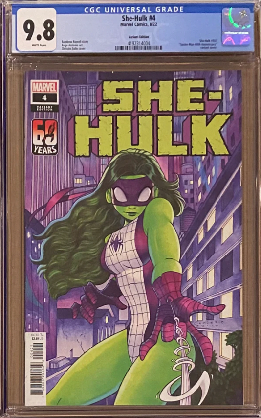 She-Hulk #4 Zullo Variant CGC 9.8