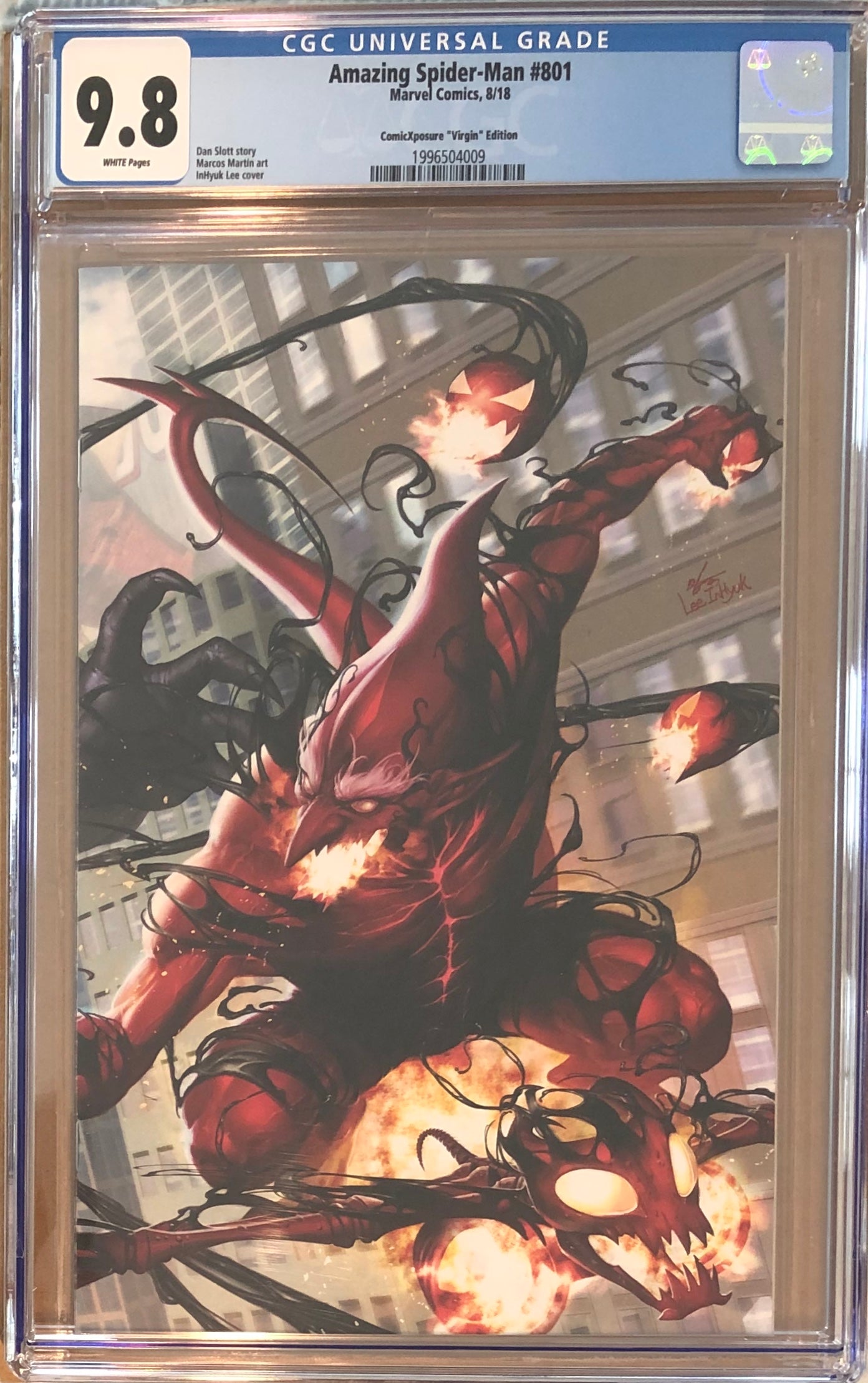 Amazing Spider-Man #801 InHyuk Lee ComicXposure Virgin Variant CGC 9.8