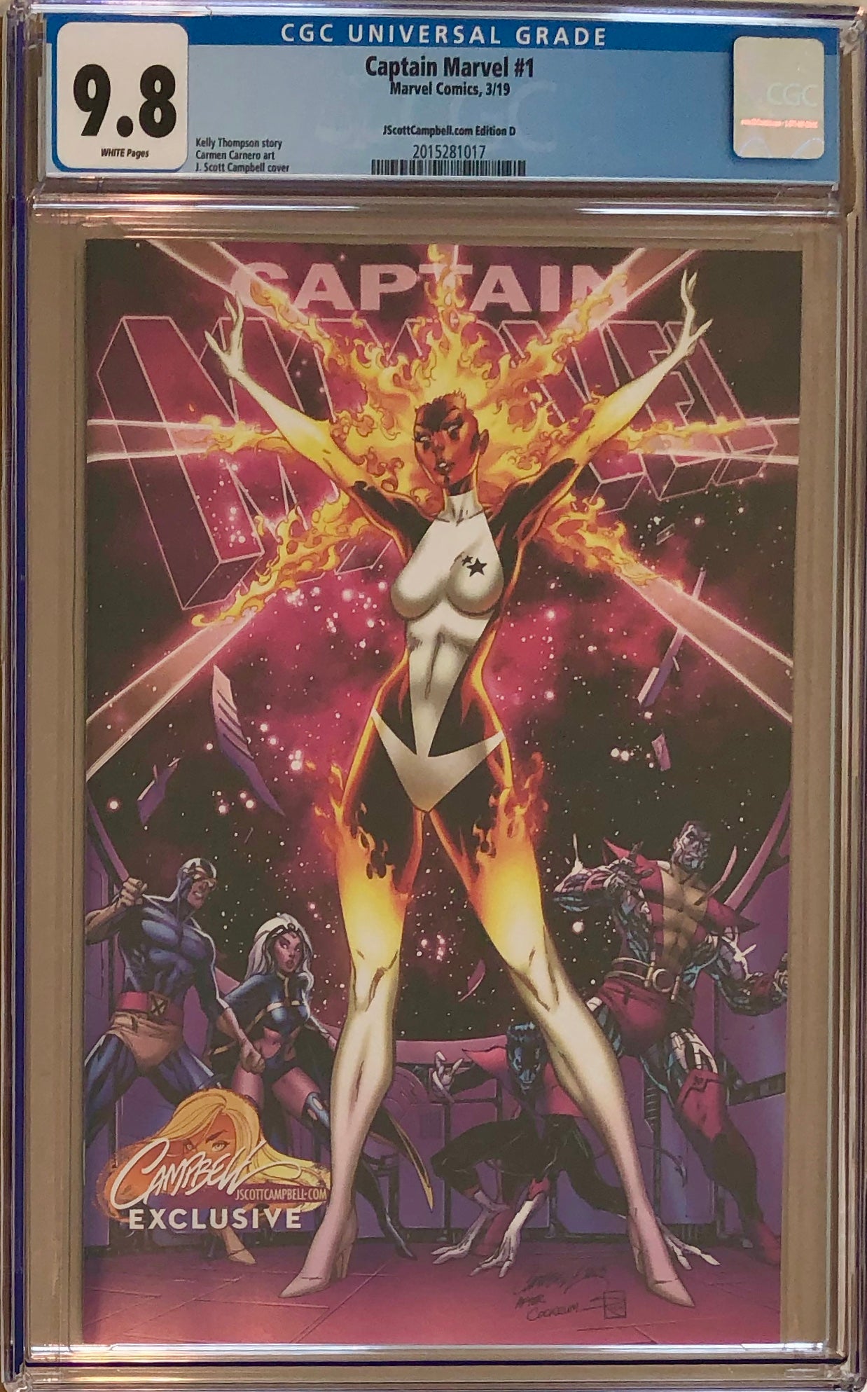 Captain Marvel #1 J. Scott Campbell Edition D "Binary" Exclusive CGC 9.8