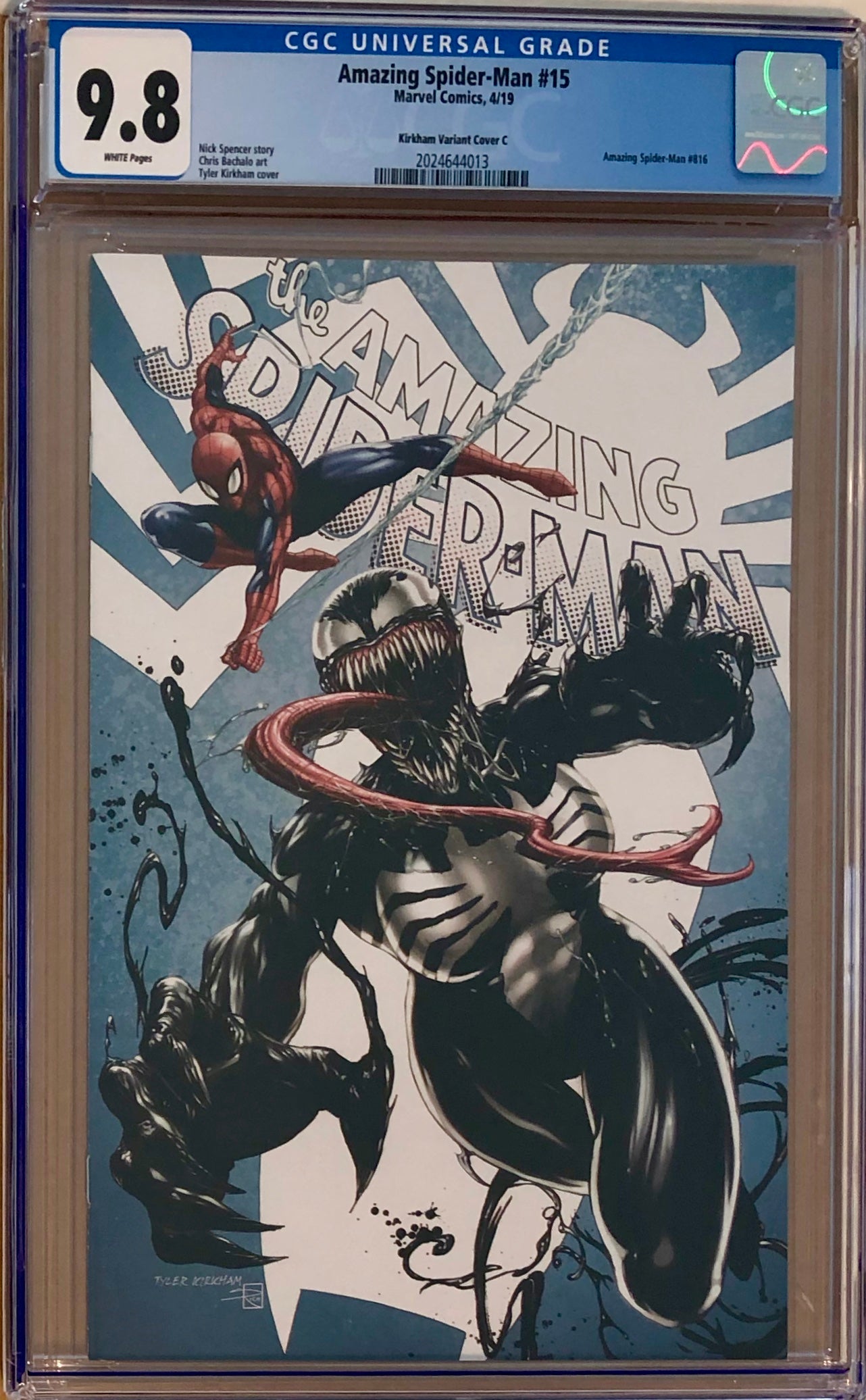 Amazing Spider-Man #15 Tyler Kirkham Edition C "She-Venom" Exclusive CGC 9.8