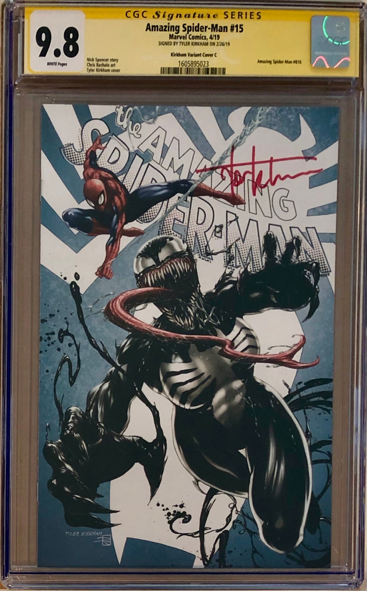 Amazing Spider-Man #15 Tyler Kirkham Edition C "She-Venom" Exclusive CGC 9.8 SS