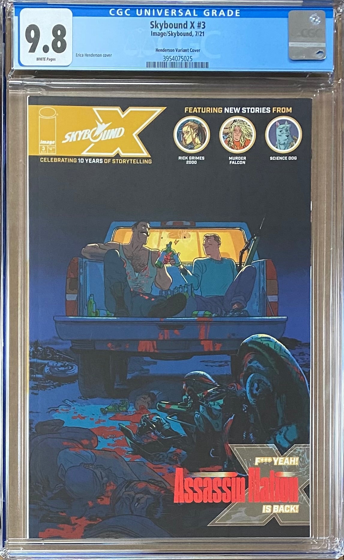 Skybound X #3 Henderson Variant CGC 9.8