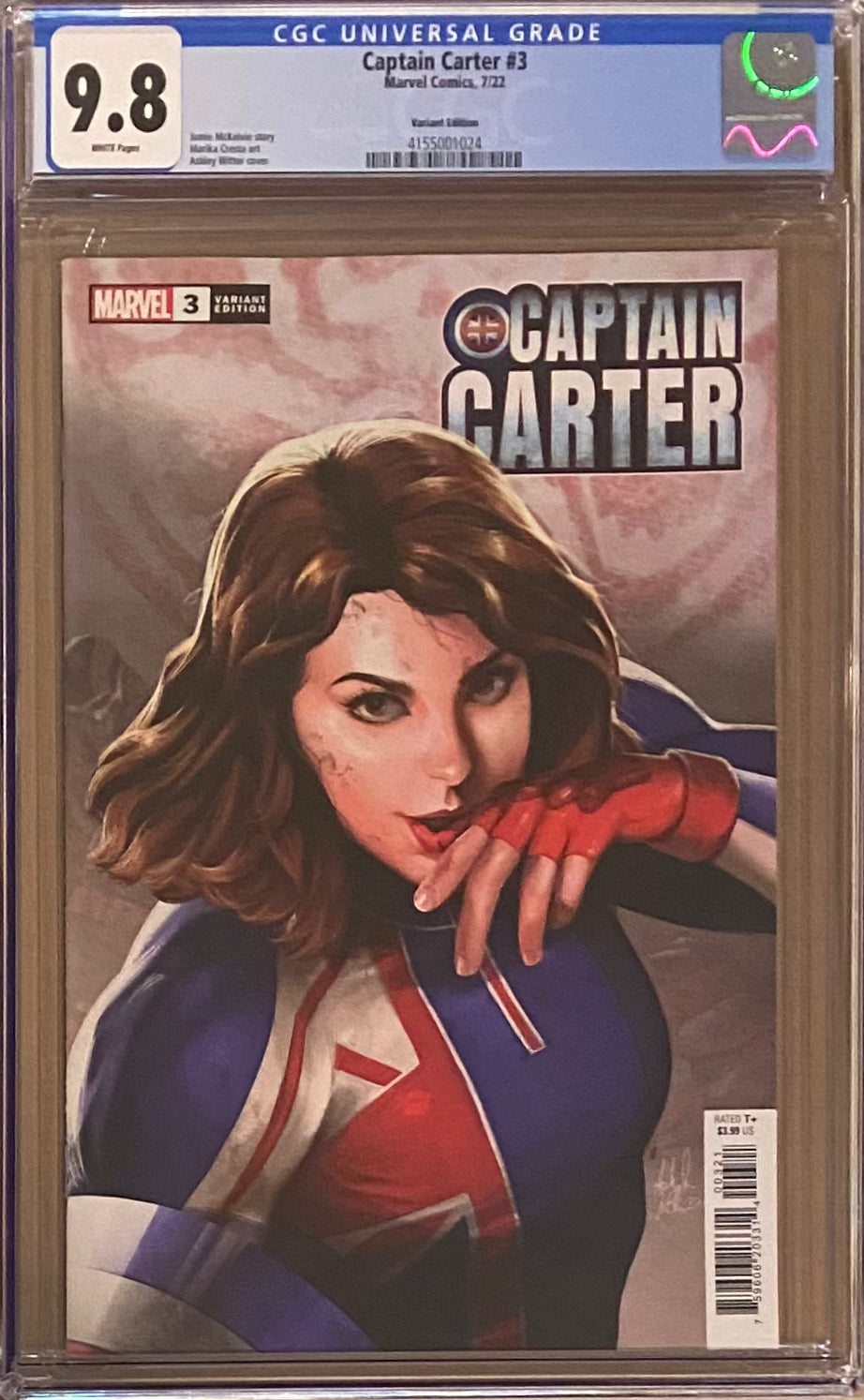 Captain Carter #3 Witter Variant CGC 9.8