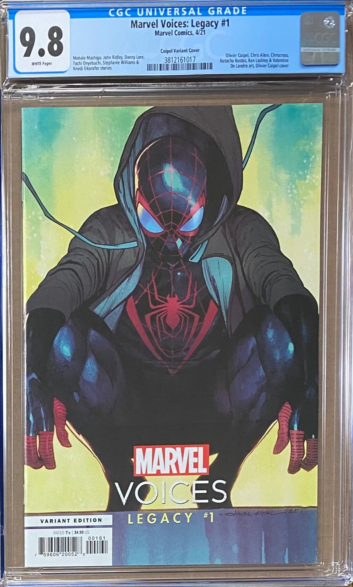 Marvel's Voices Legacy #1 Coipel "Miles Morales" Variant CGC 9.8