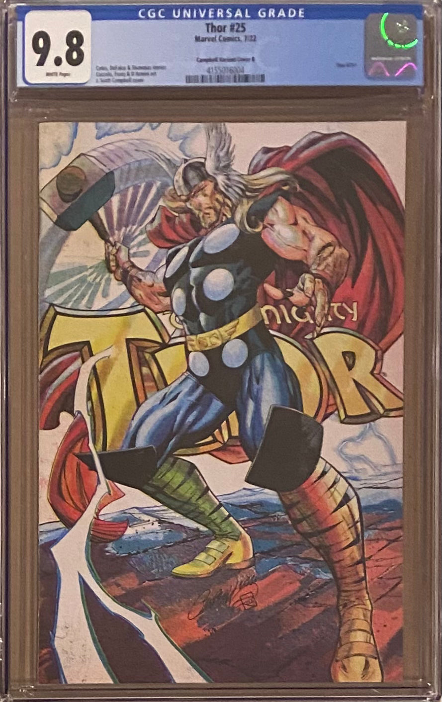 Thor #25 Campbell 1:200 Retailer Incentive Variant CGC 9.8