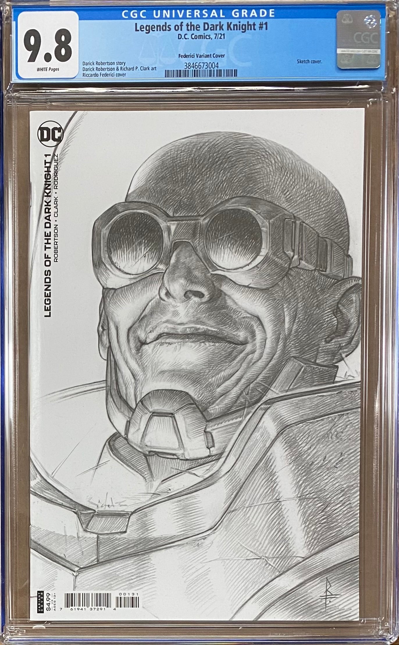 Legends of the Dark Knight #1 Federici 1:25 Retailer Incentive Variant CGC 9.8