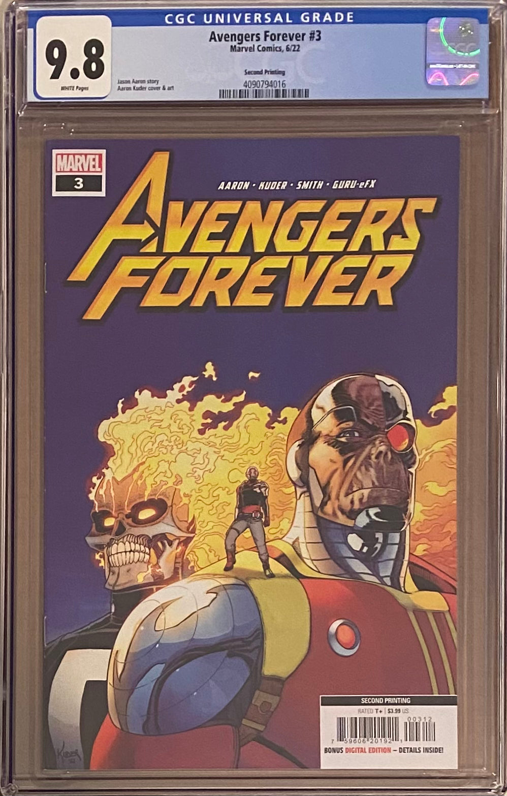 Avengers Forever #3 Second Printing CGC 9.8