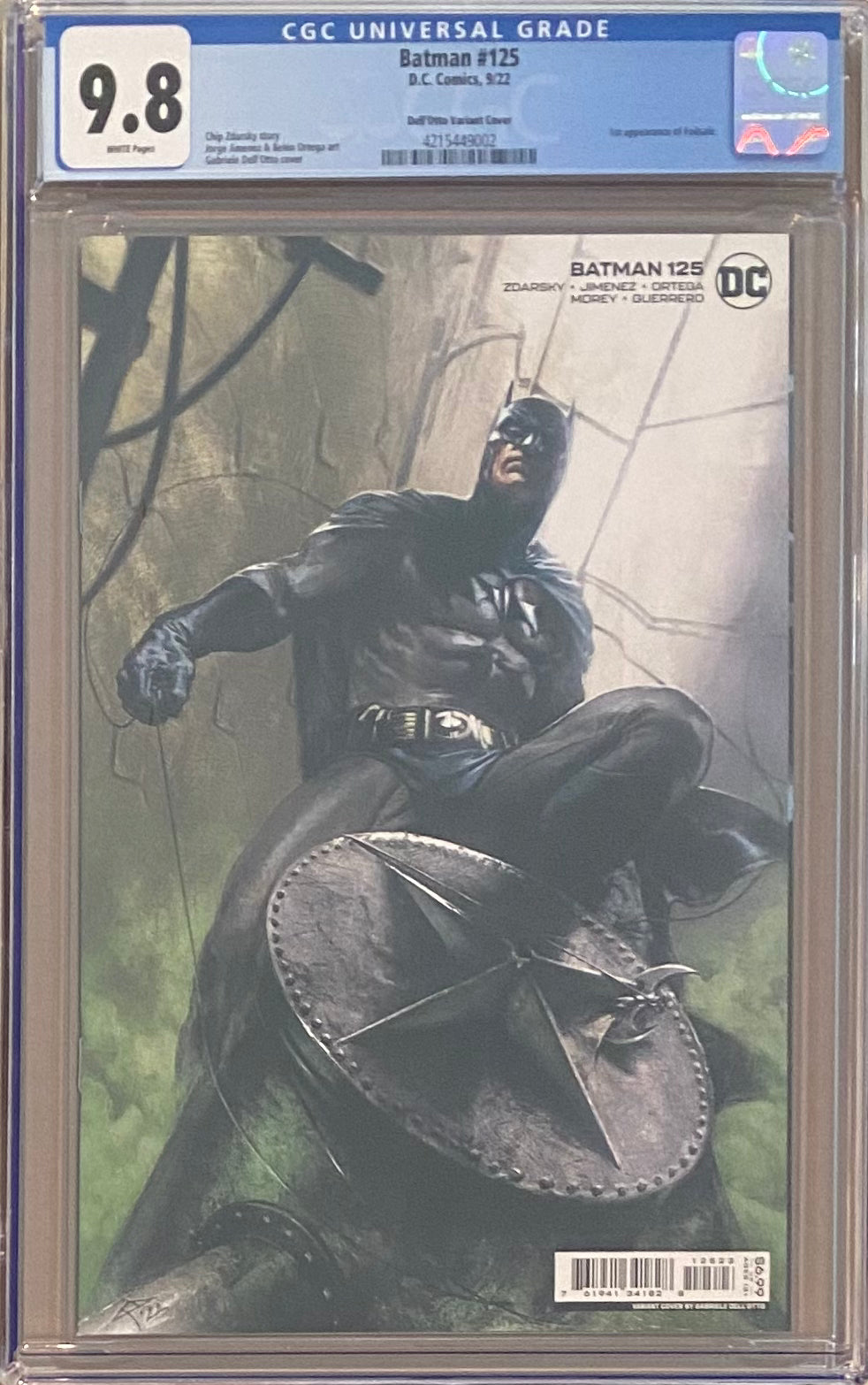 Batman #125 Dell'Otto Variant CGC 9.8 - First Appearance Failsafe