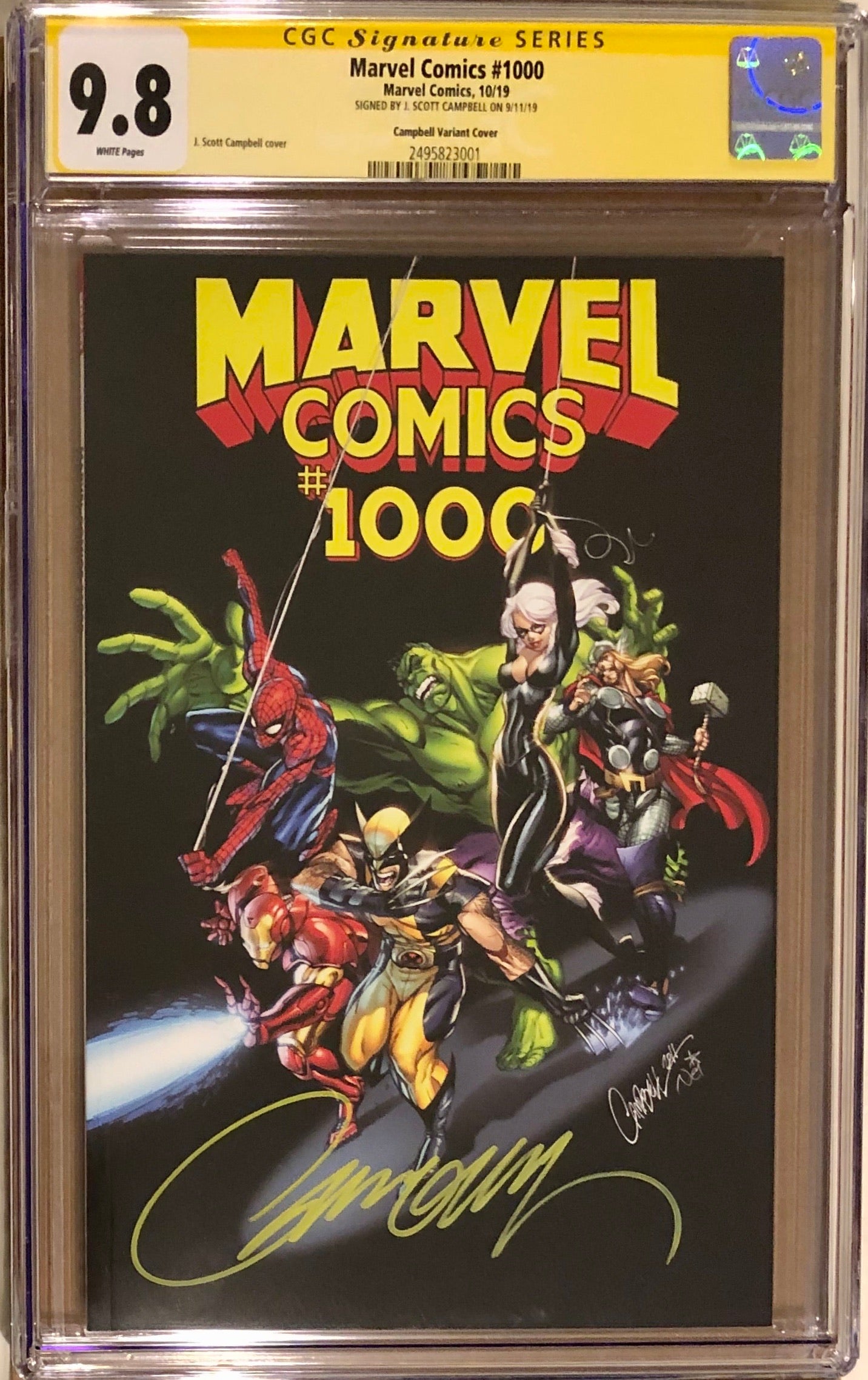 Marvel Comics #1000 J. Scott Campbell Variant CGC 9.8 SS