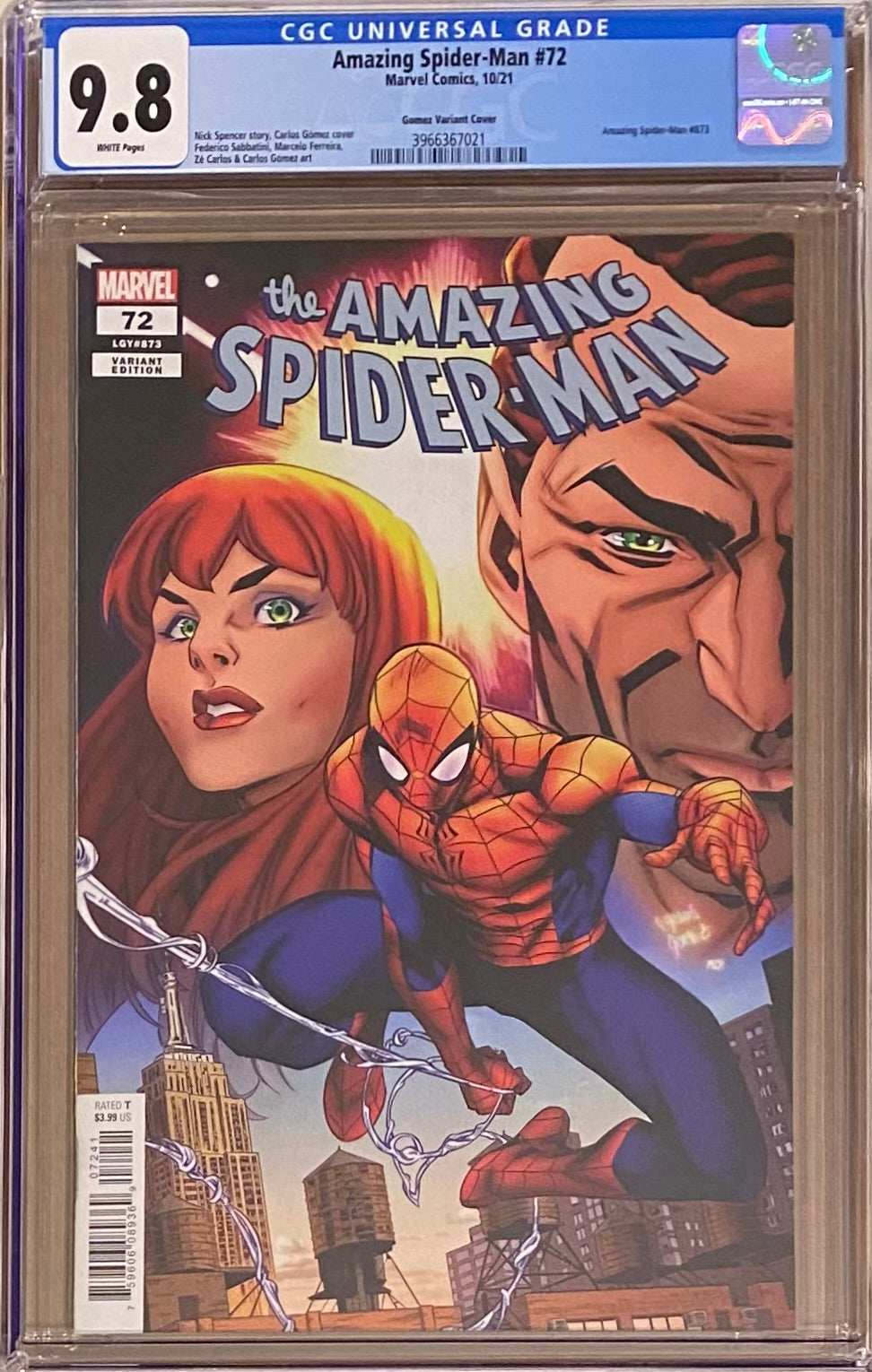 Amazing Spider-Man #72 Gomez 1:25 Retailer Incentive Variant CGC 9.8