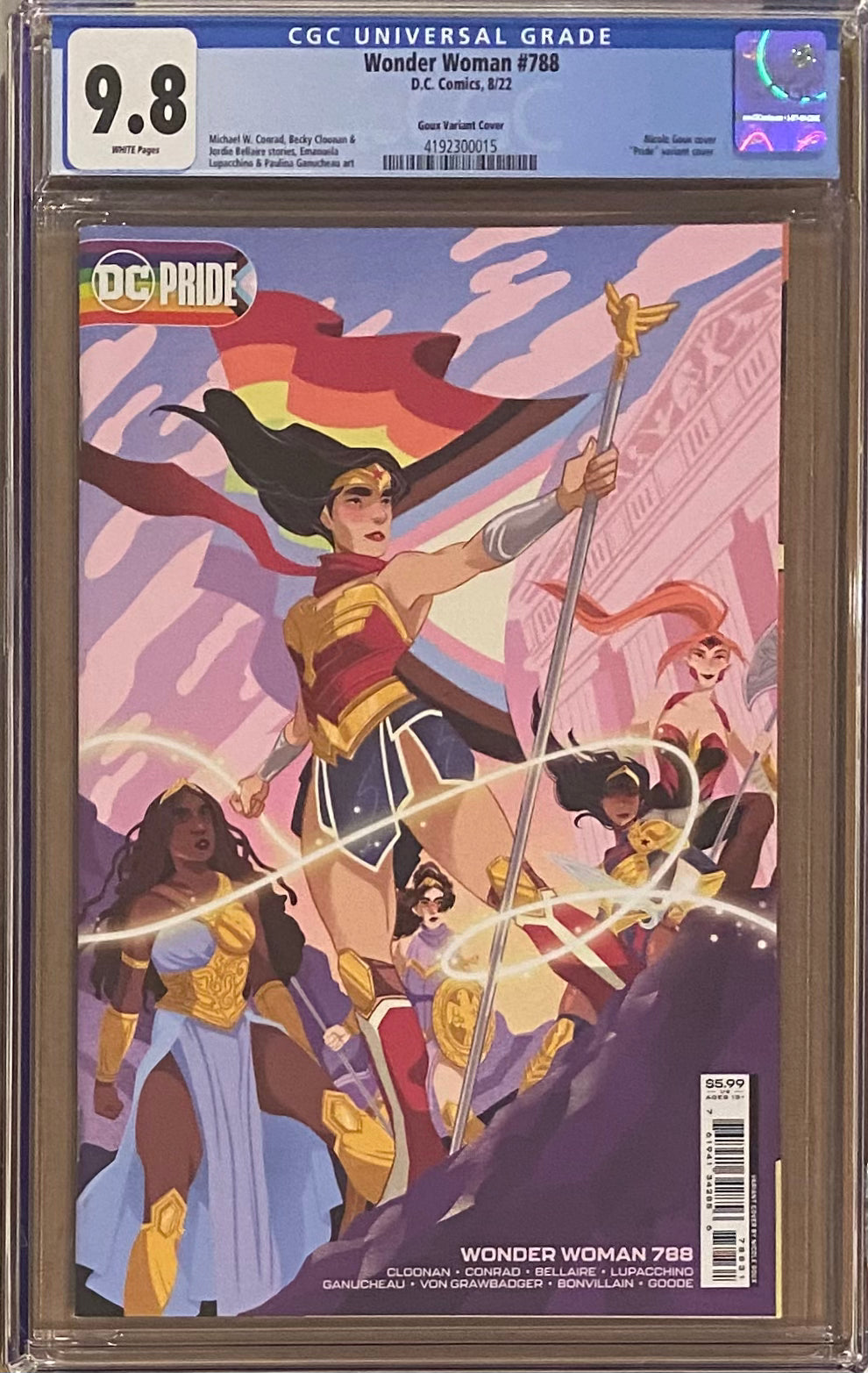Wonder Woman #788 Goux Pride Variant CGC 9.8