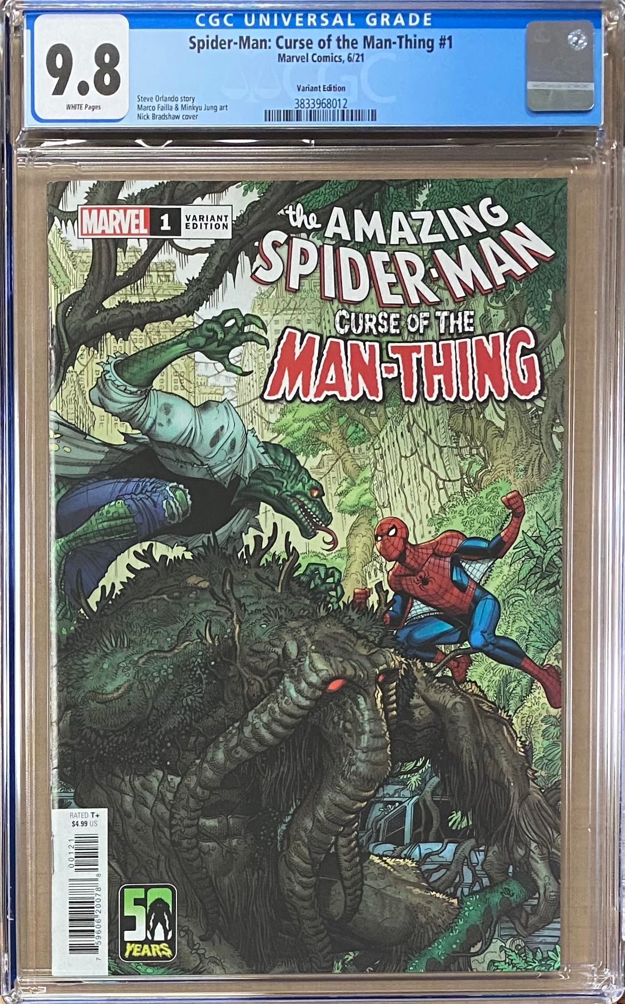 Spider-Man: Curse of the Man-Thing #1 Variant CGC 9.8