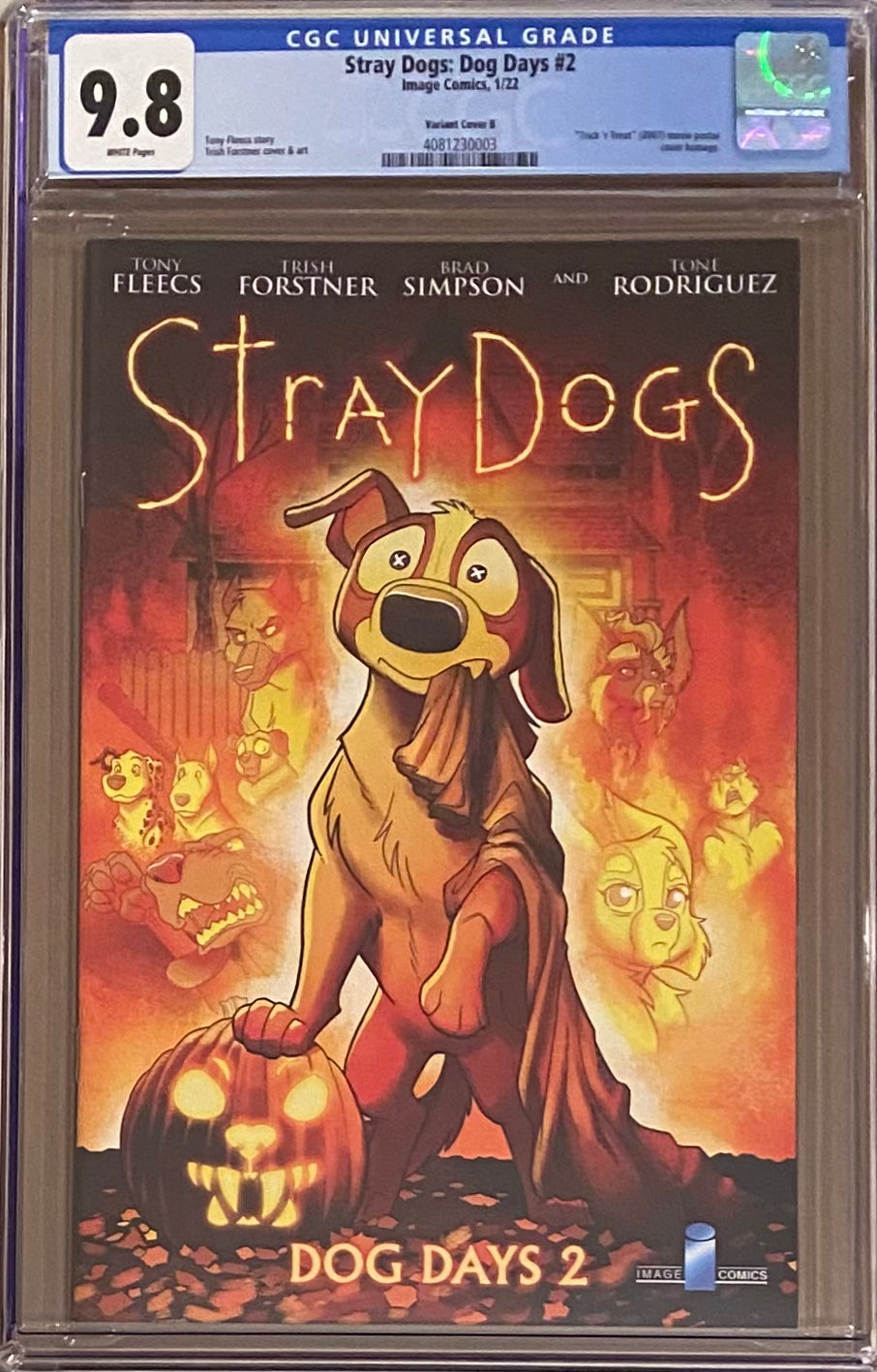 Stray Dogs: Dog Days #2 Variant CGC 9.8