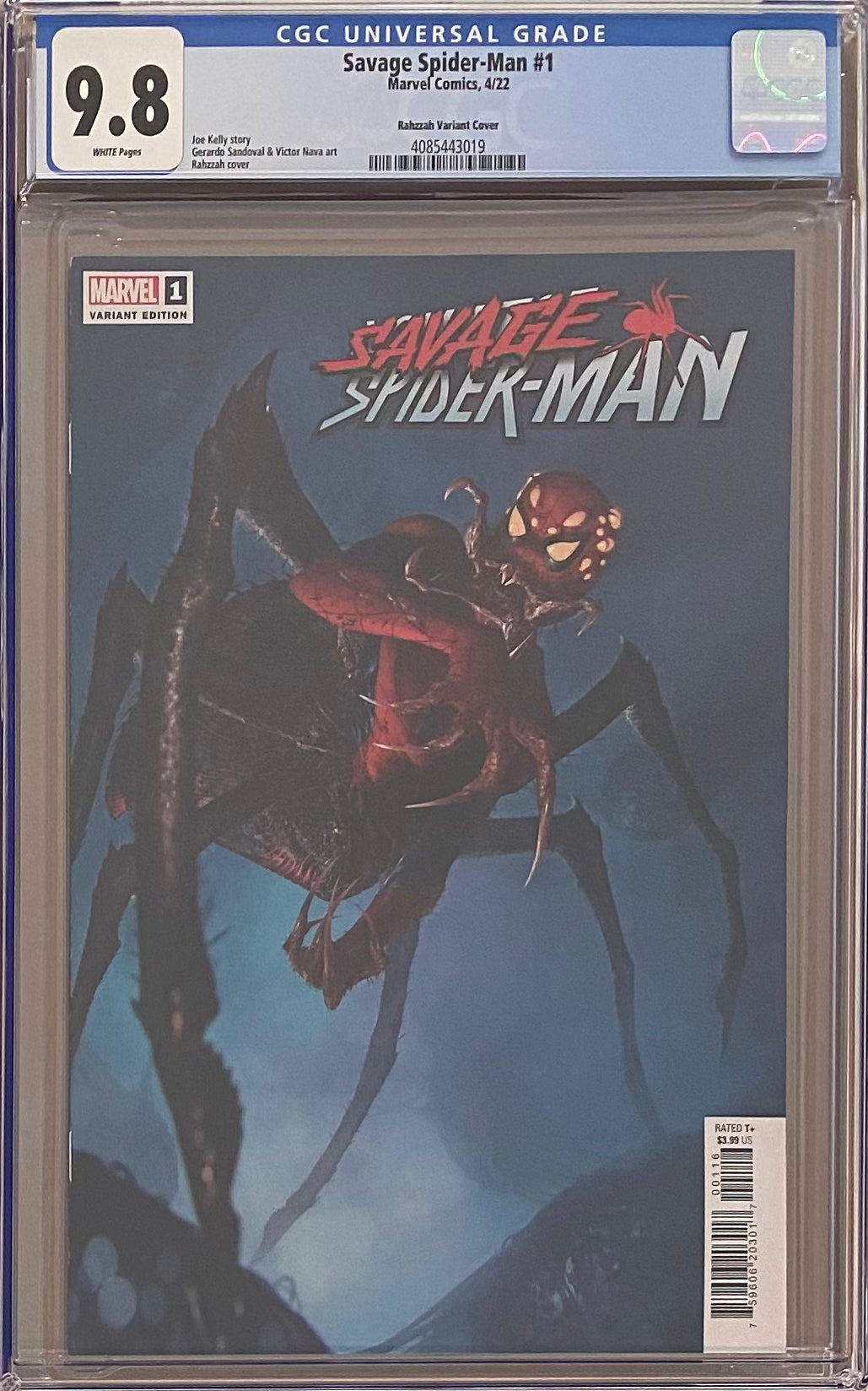 Savage Spider-Man #1 Rahzzah 1:50 Retailer Incentive Variant CGC 9.8