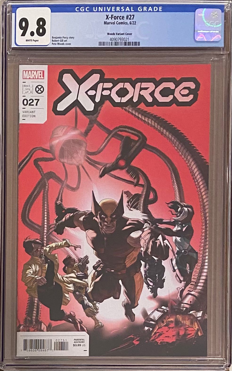 X-Force #27 Woods Variant CGC 9.8