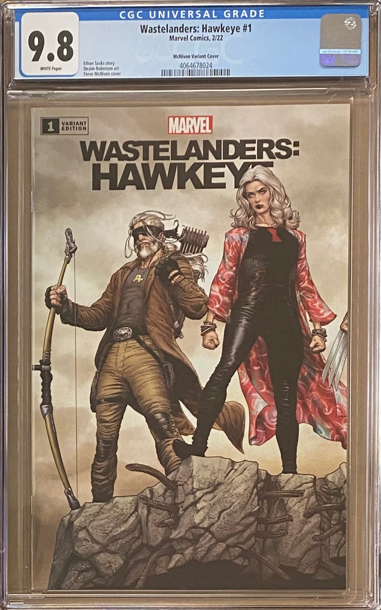 Wastelanders: Hawkeye #1 McNiven Connecting Variant CGC 9.8