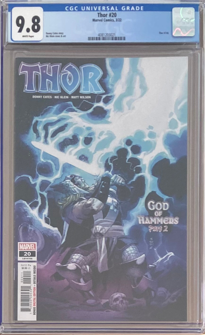 Thor #20 CGC 9.8 - First appearance God of Hammers