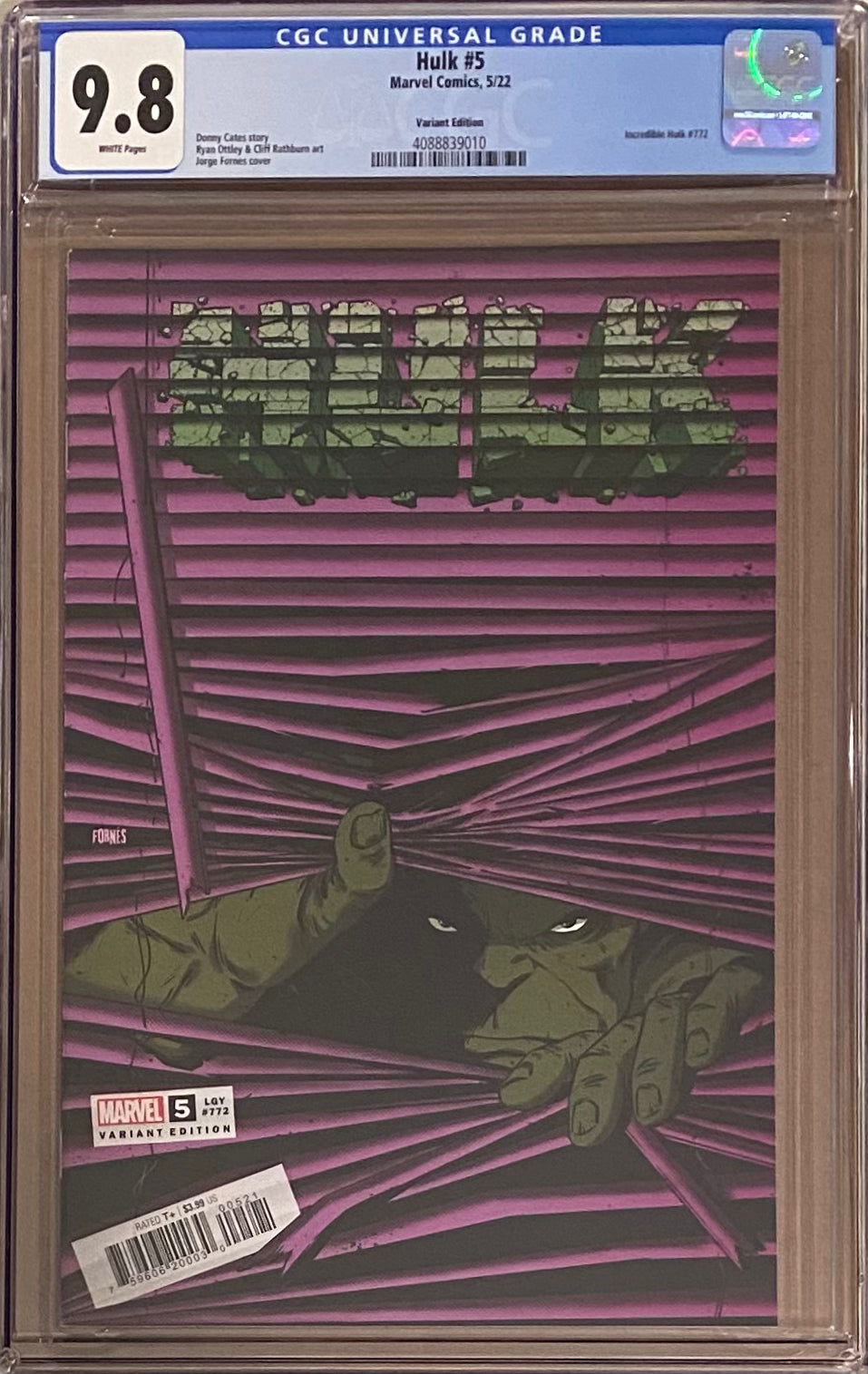 Hulk #5 Fornes Variant CGC 9.8