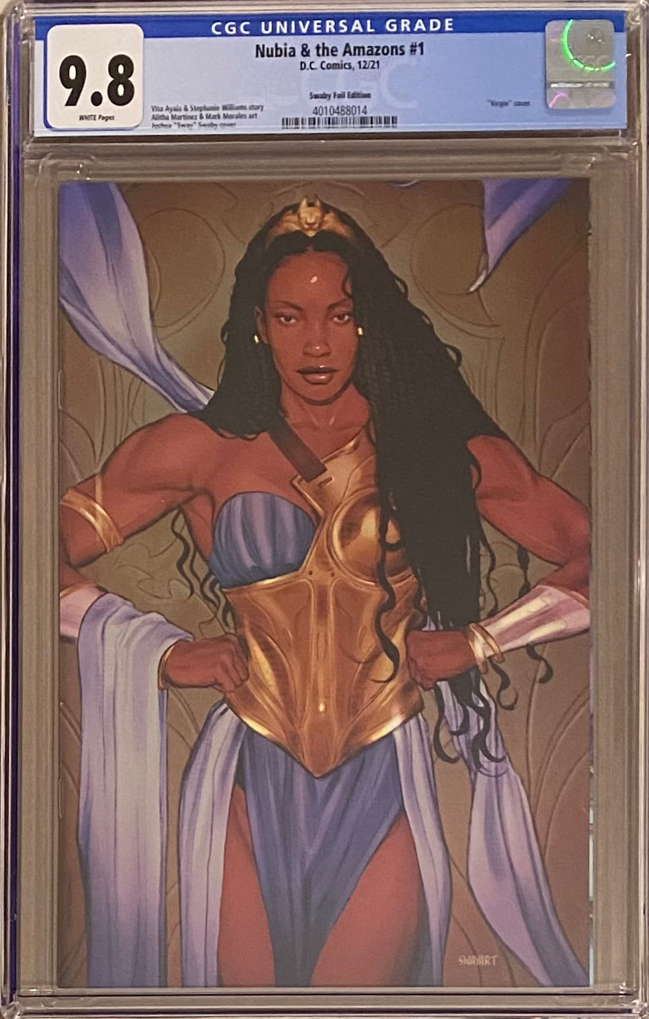 Nubia and the Amazons #1 Sway 1:25 Foil Retailer Incentive Variant CGC 9.8