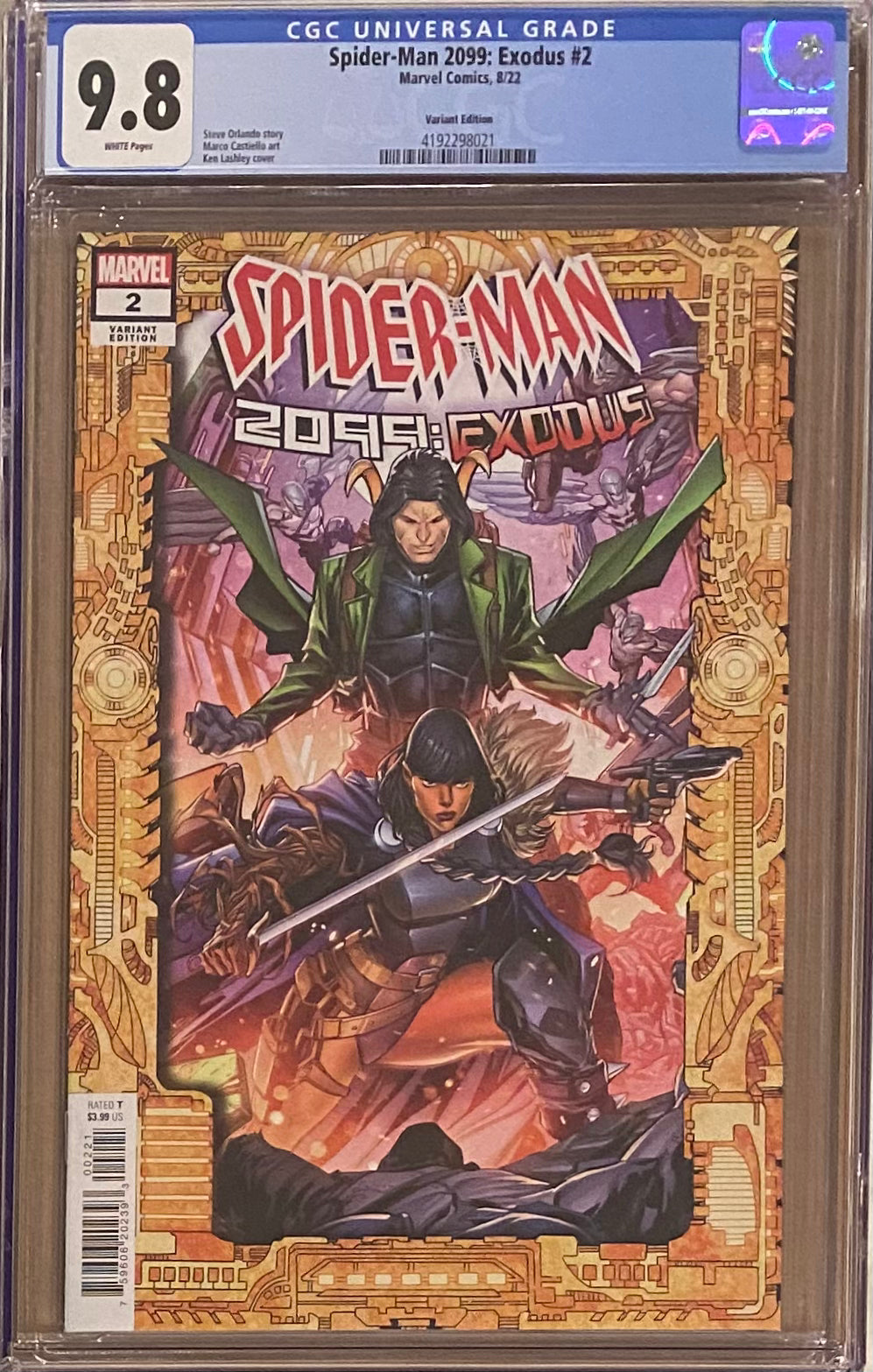 Spider-Man 2099: Exodus #2 Lashley Frame Variant CGC 9.8