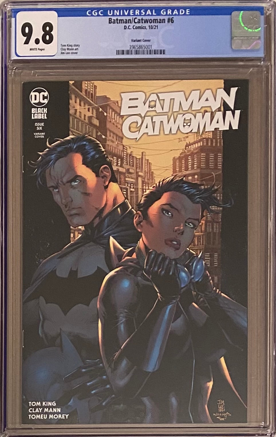 Batman Catwoman #6 Jim Lee Variant DC Black Label CGC 9.8