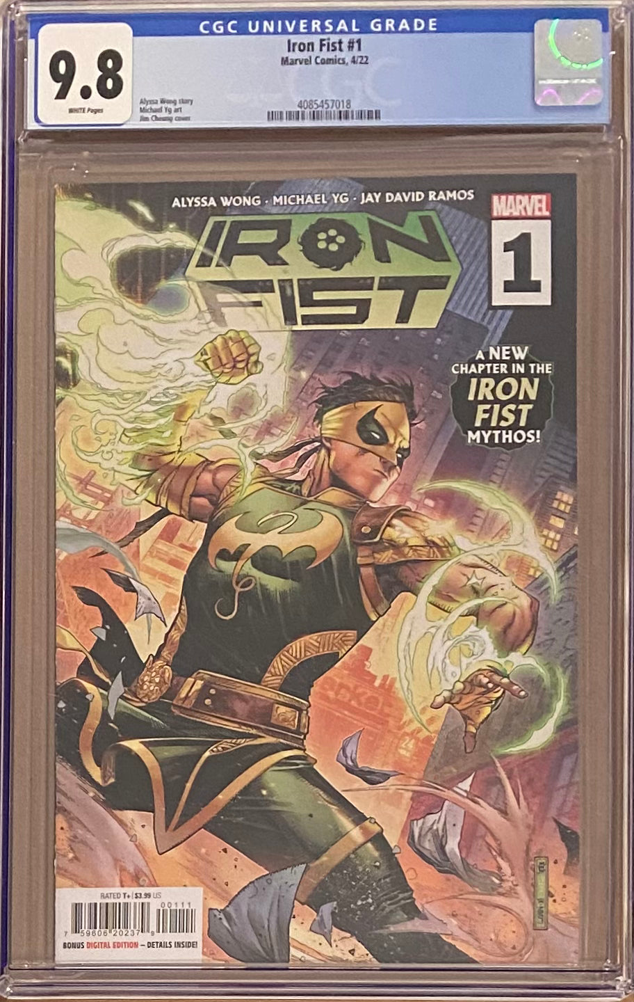 Iron Fist #1 CGC 9.8 - First Sword Master Iron Fist