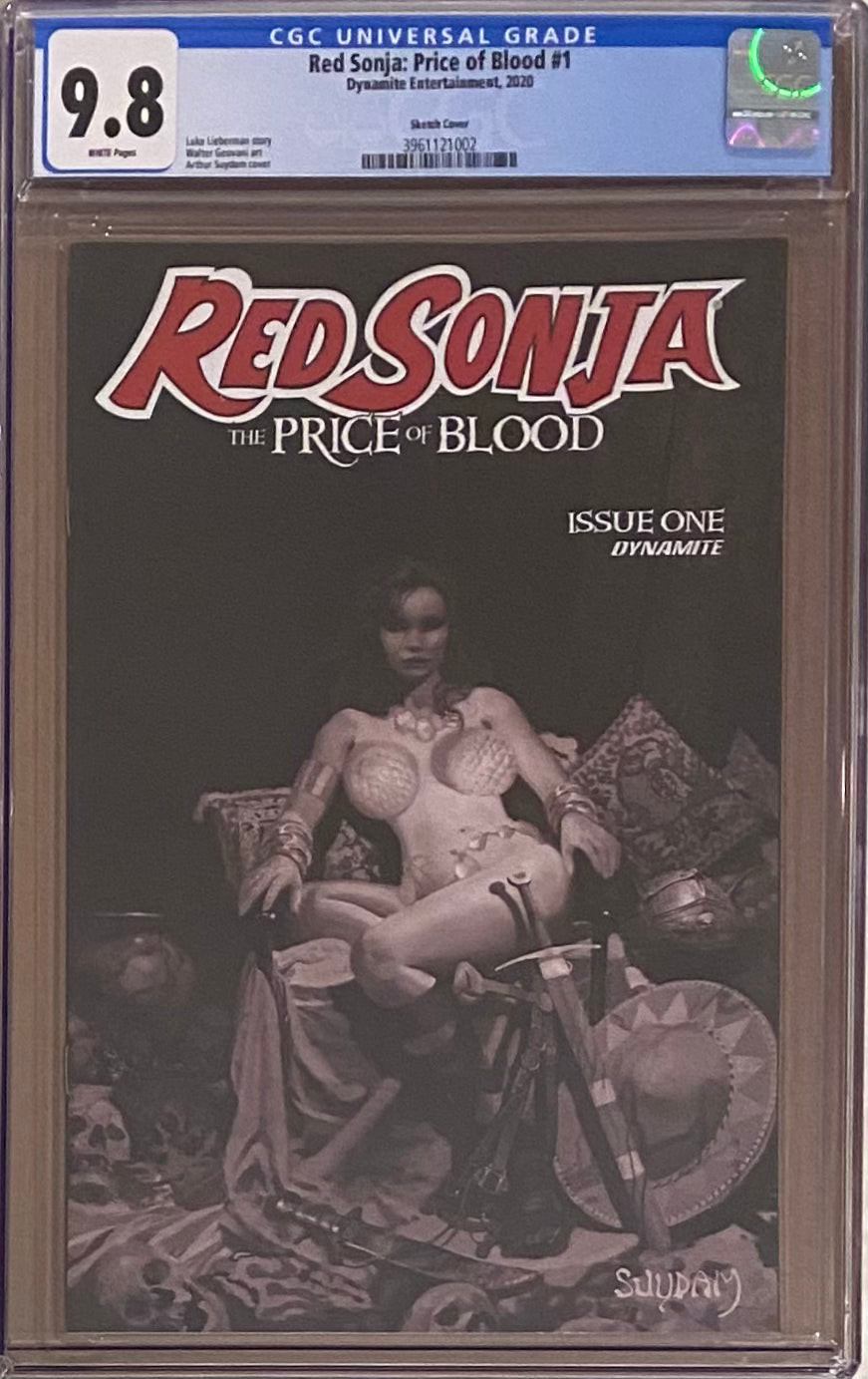 Red Sonja: Price of Blood #1 Sketch Variant CGC 9.8