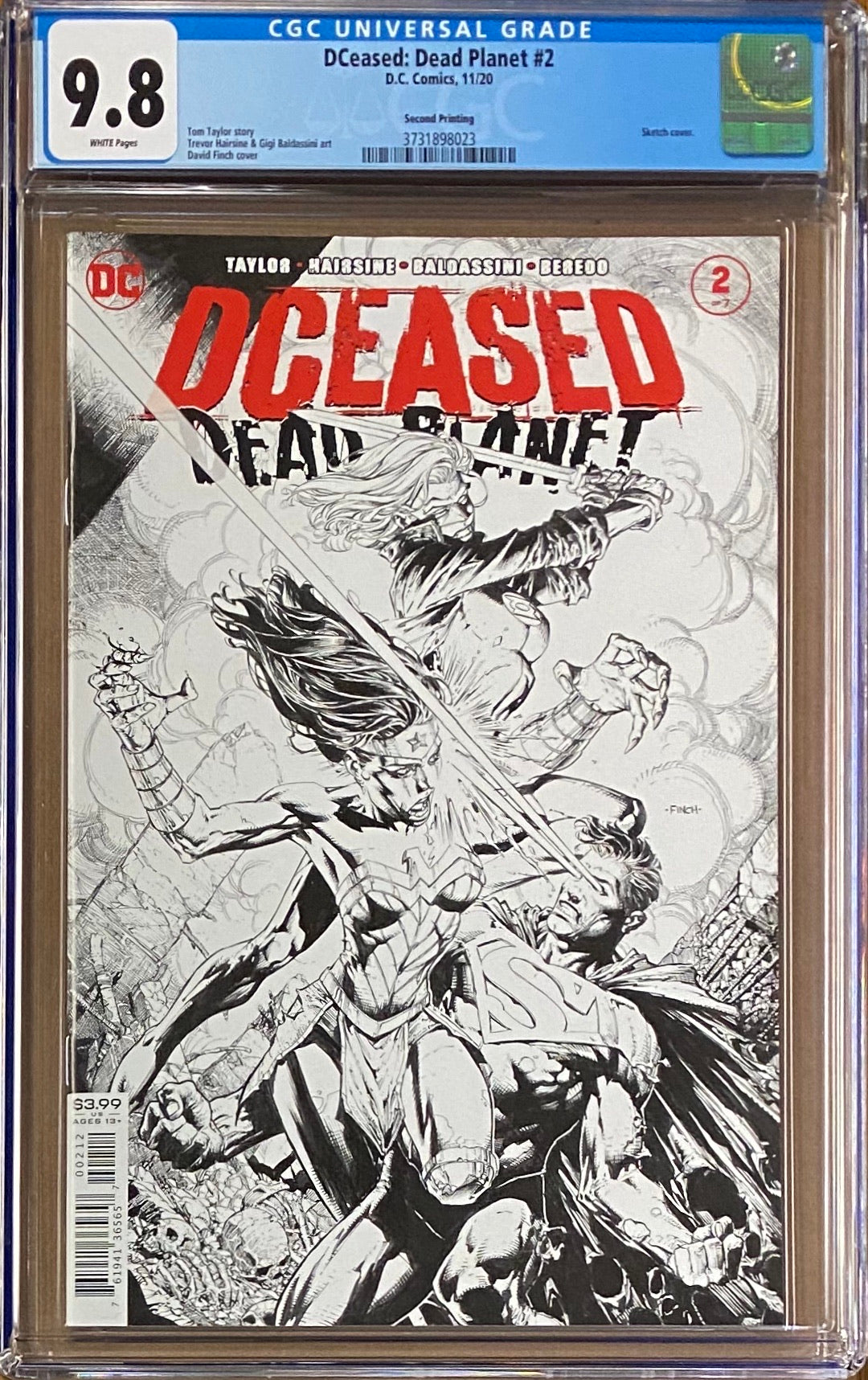DCeased: Dead Planet #2 Second Printing CGC 9.8
