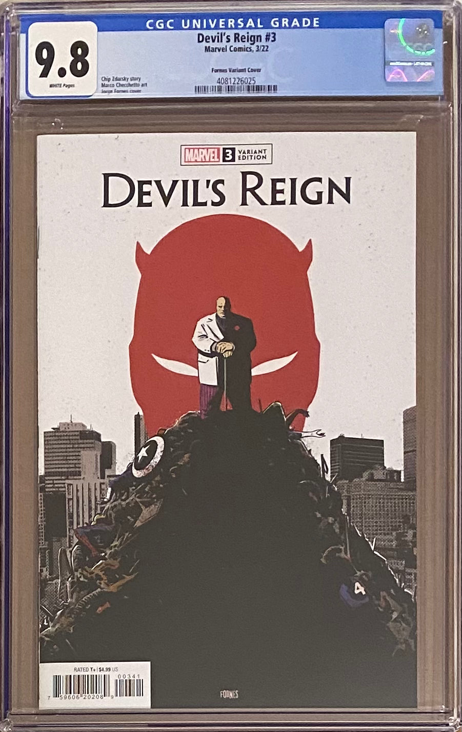 Devil's Reign #3 Fornes 1:25 Retailer Incentive Variant CGC 9.8