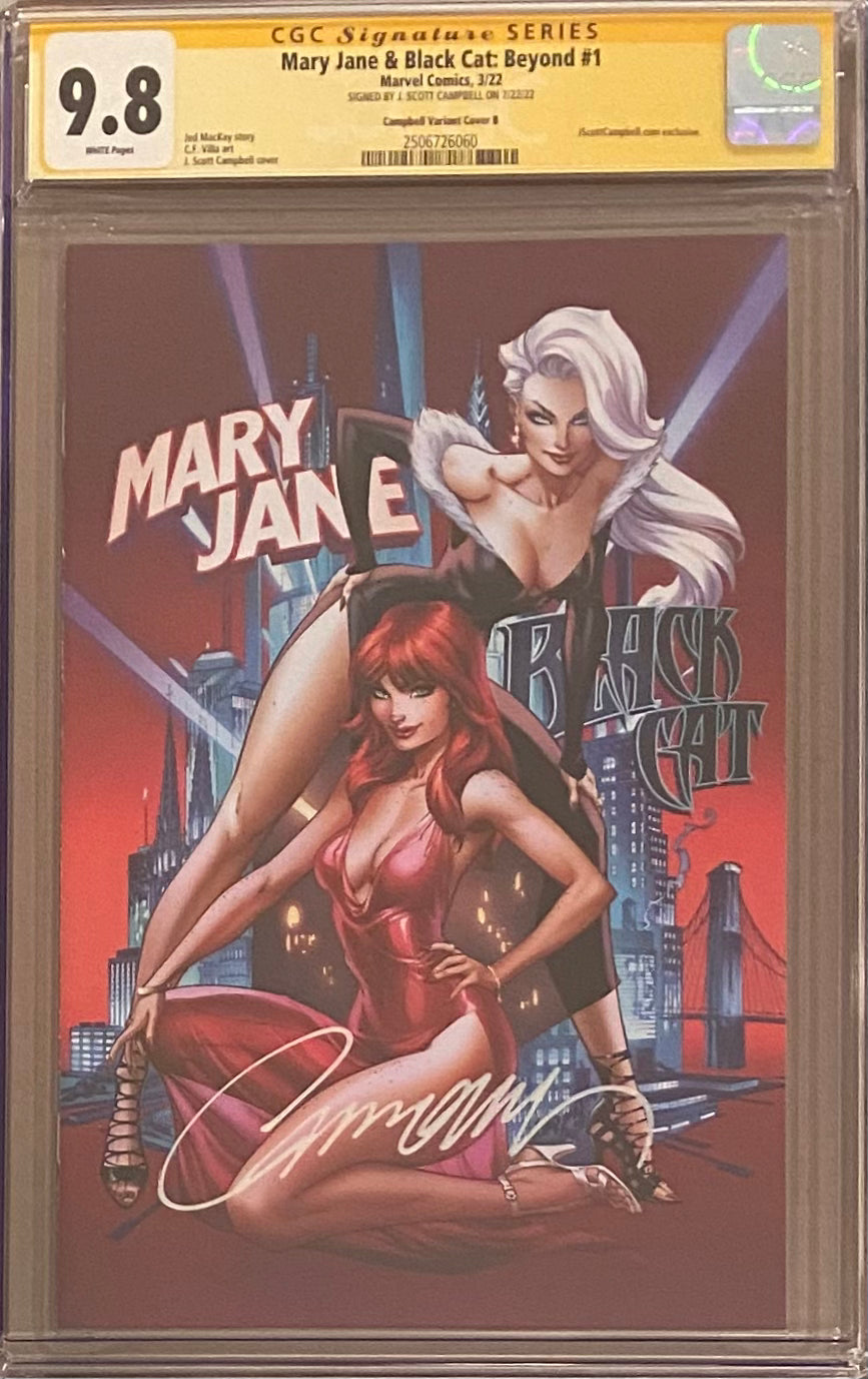 Mary Jane & Black Cat: Beyond #1 J. Scott Campbell Edition B "Ladies' Night" CGC 9.8 SS