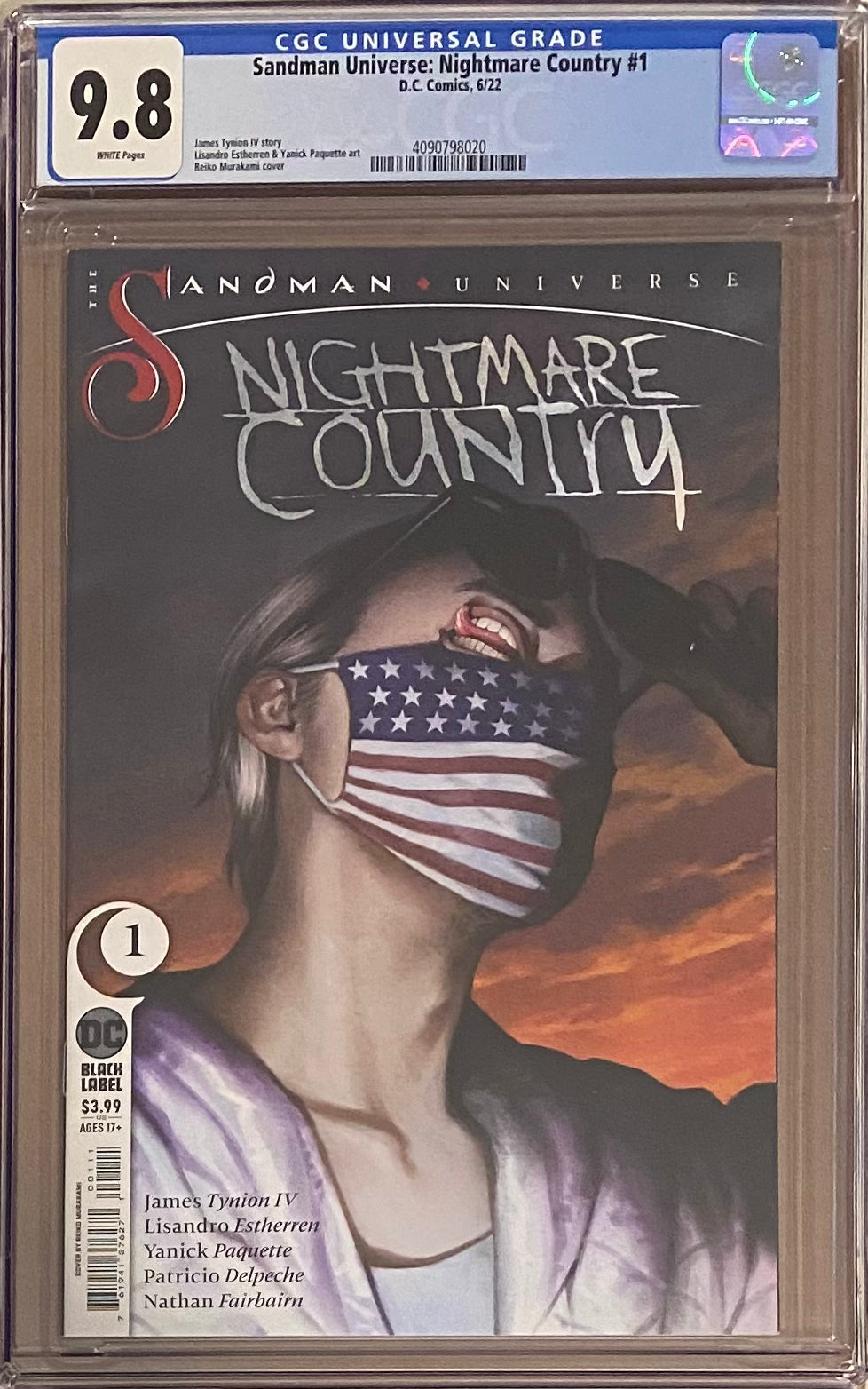 Sandman Universe: Nightmare Country #1 DC Black Label CGC 9.8