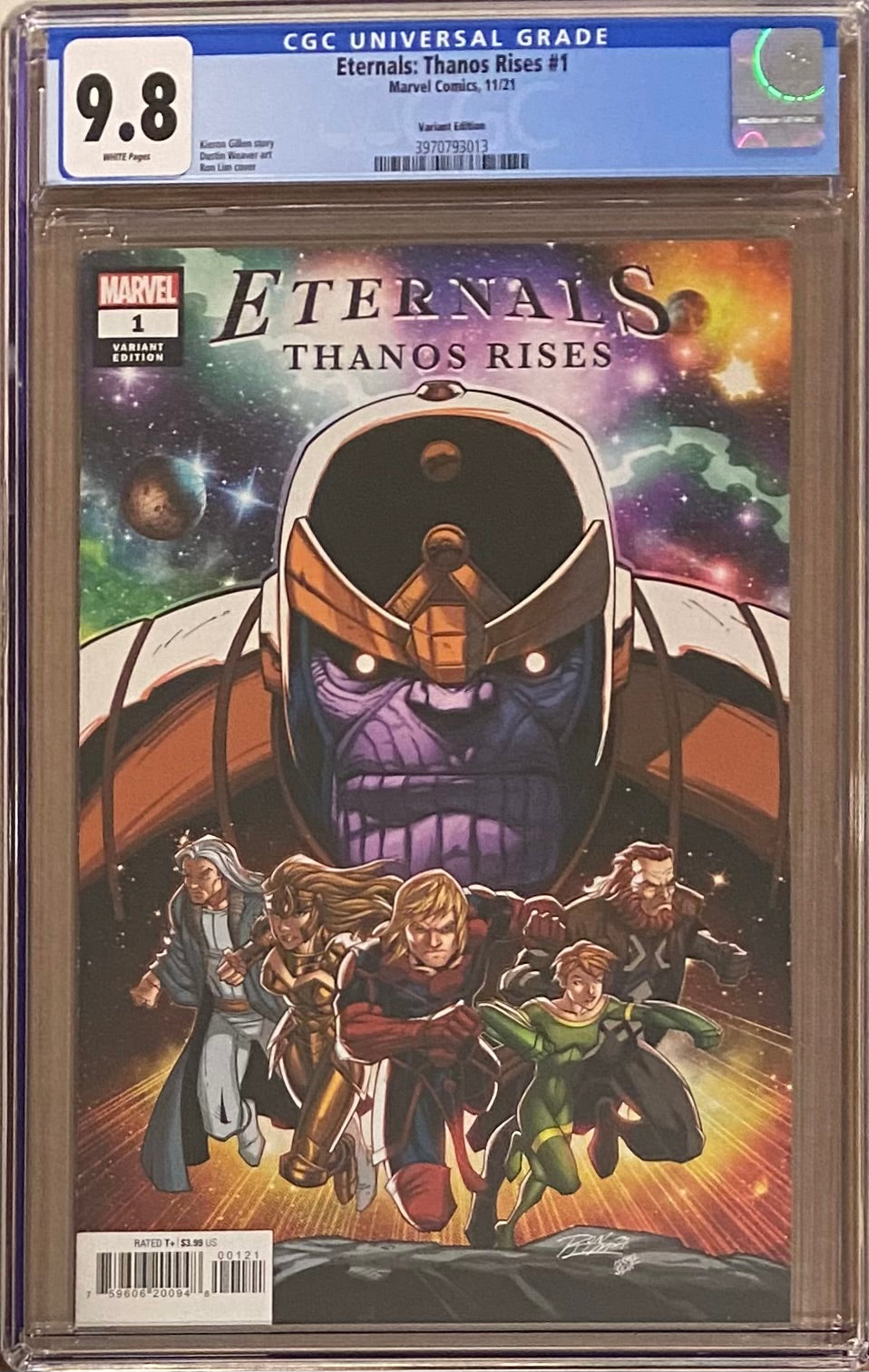Eternals: Thanos Rises #1 Lim Variant CGC 9.8