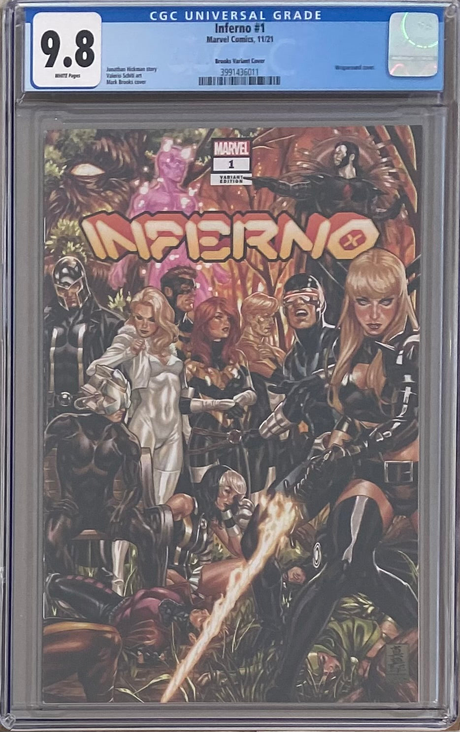 Inferno #1 Brooks Wraparound Variant CGC 9.8
