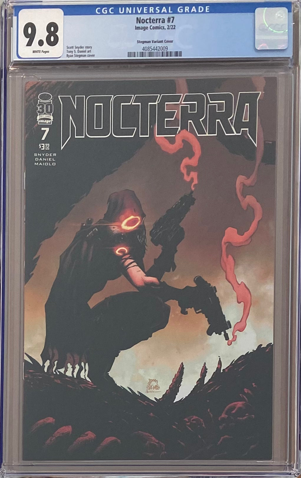 Nocterra #7 Stegman Retailer Incentive Variant CGC 9.8