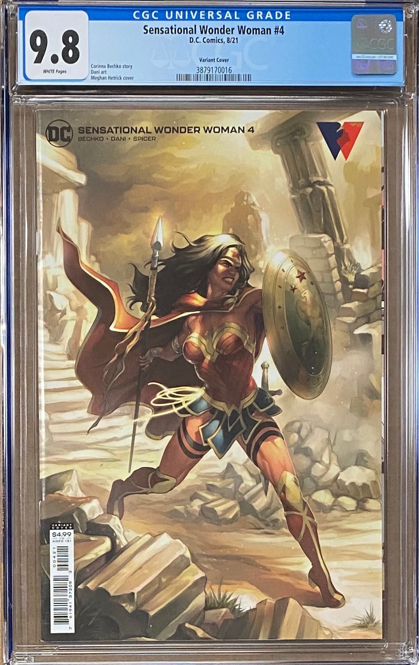 Sensational Wonder Woman #4 Variant CGC 9.8