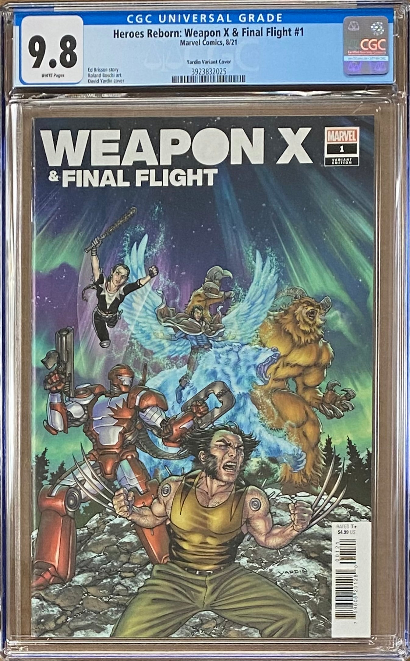 Heroes Reborn: Weapon X and Final Flight #1 Variant CGC 9.8