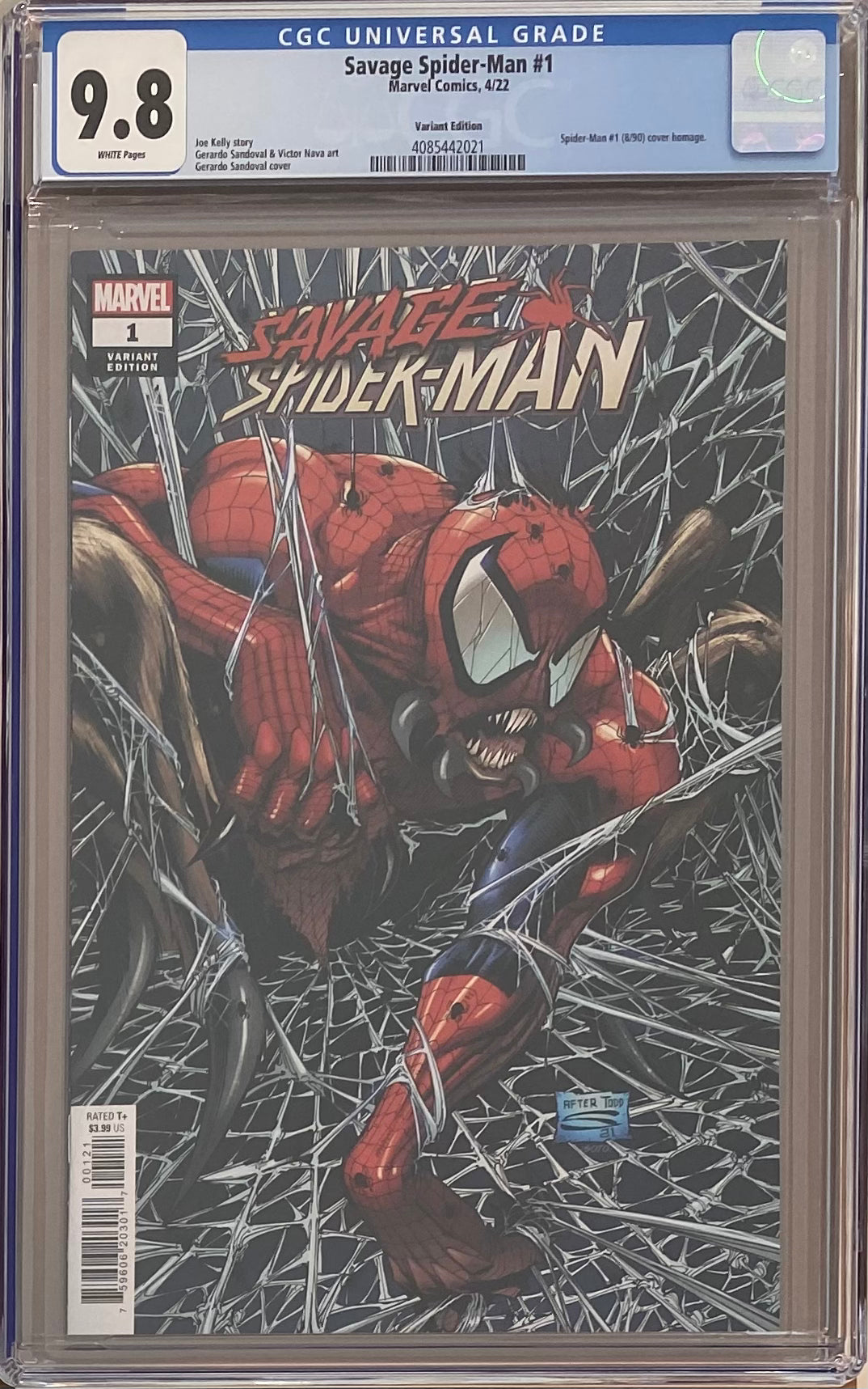 Savage Spider-Man #1 Sandoval Homage Variant CGC 9.8