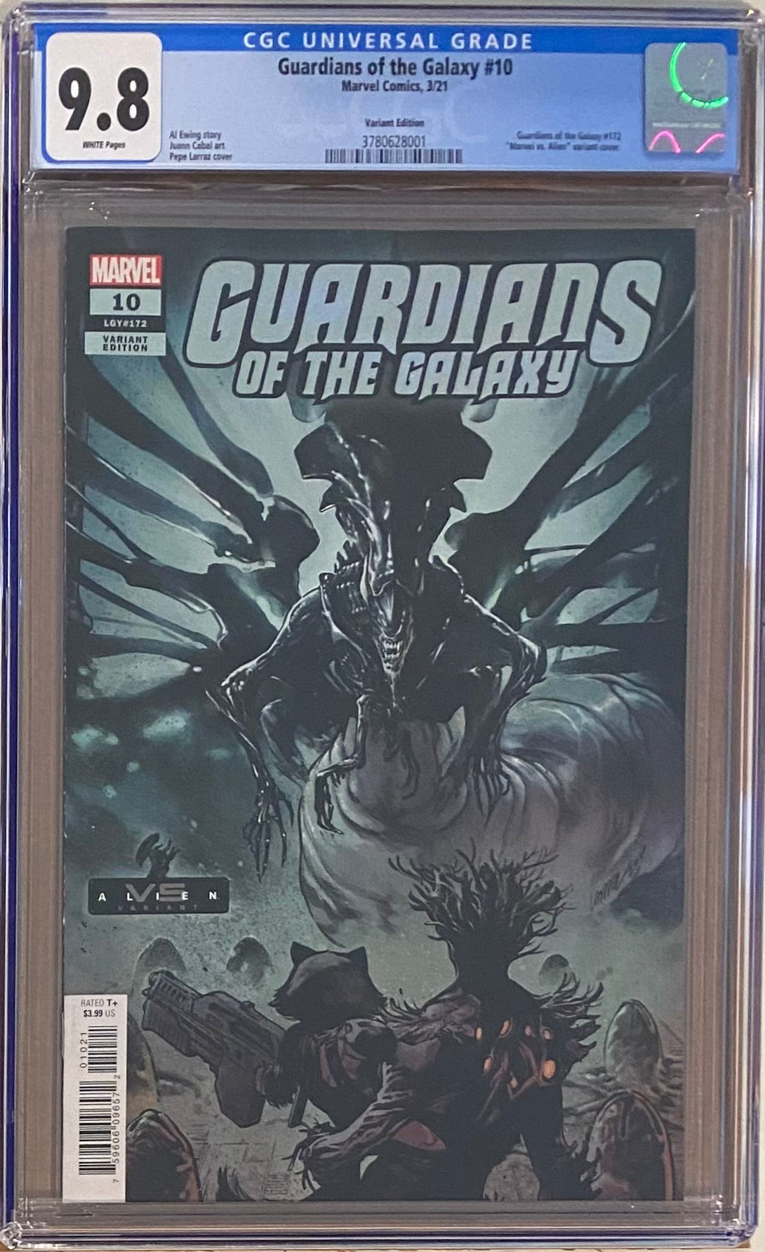 Guardians of the Galaxy #10 Larraz "Marvel vs. Aliens" Variant CGC 9.8