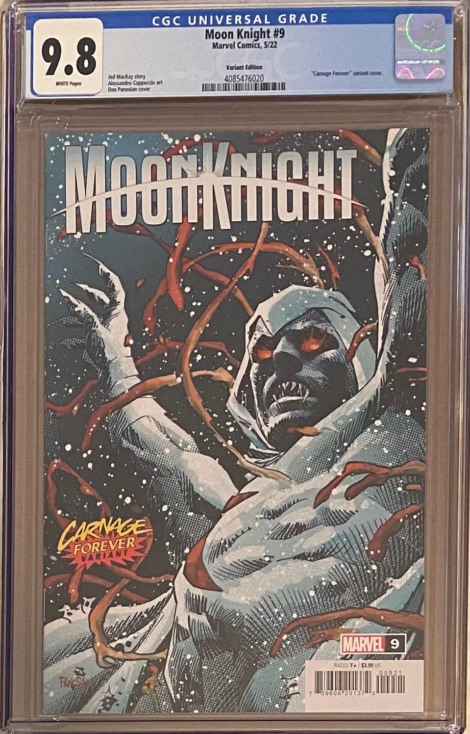 Moon Knight #9 Panosian Carnage Forever Variant CGC 9.8 First appearance Rutherford Winner