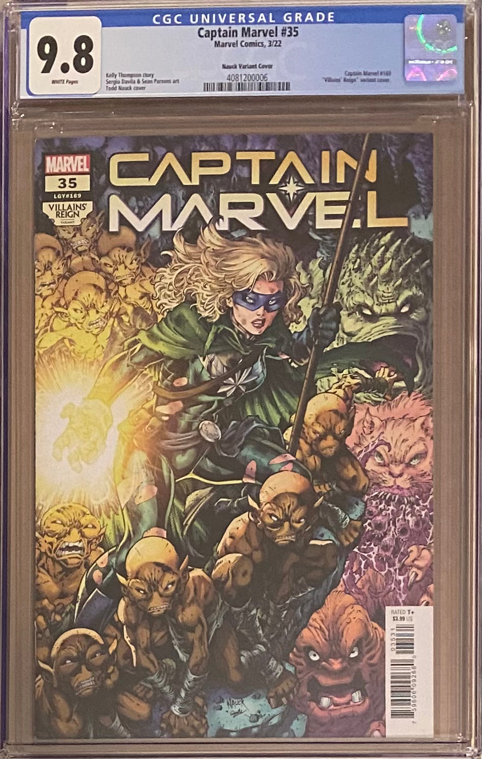 Captain Marvel #35 Nauck Variant CGC 9.8