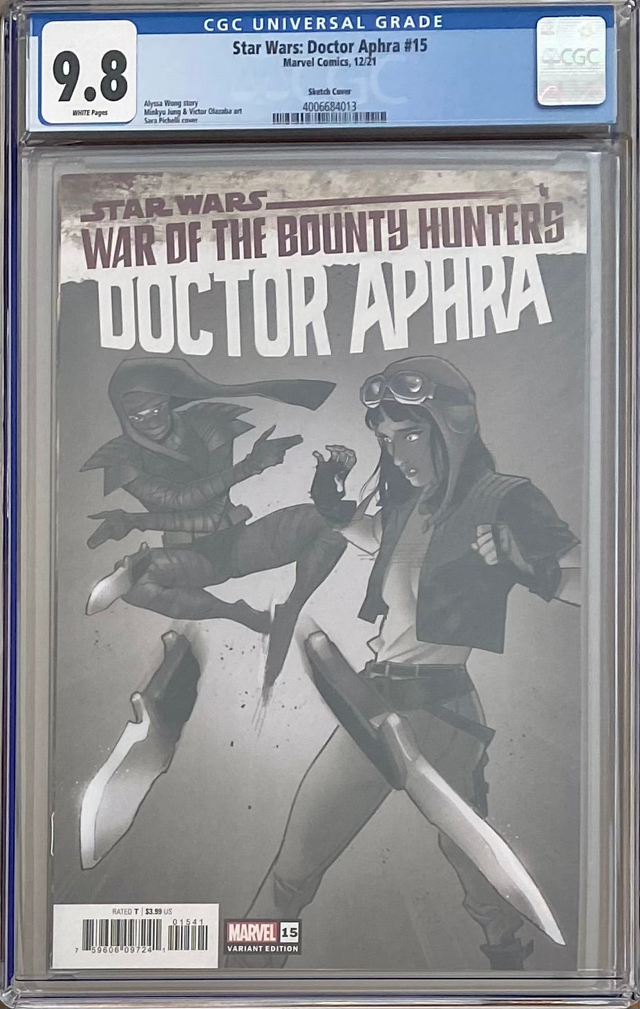 Star Wars: Doctor Aphra #15 Carbonite Variant CGC 9.8 - War of the Bounty Hunters