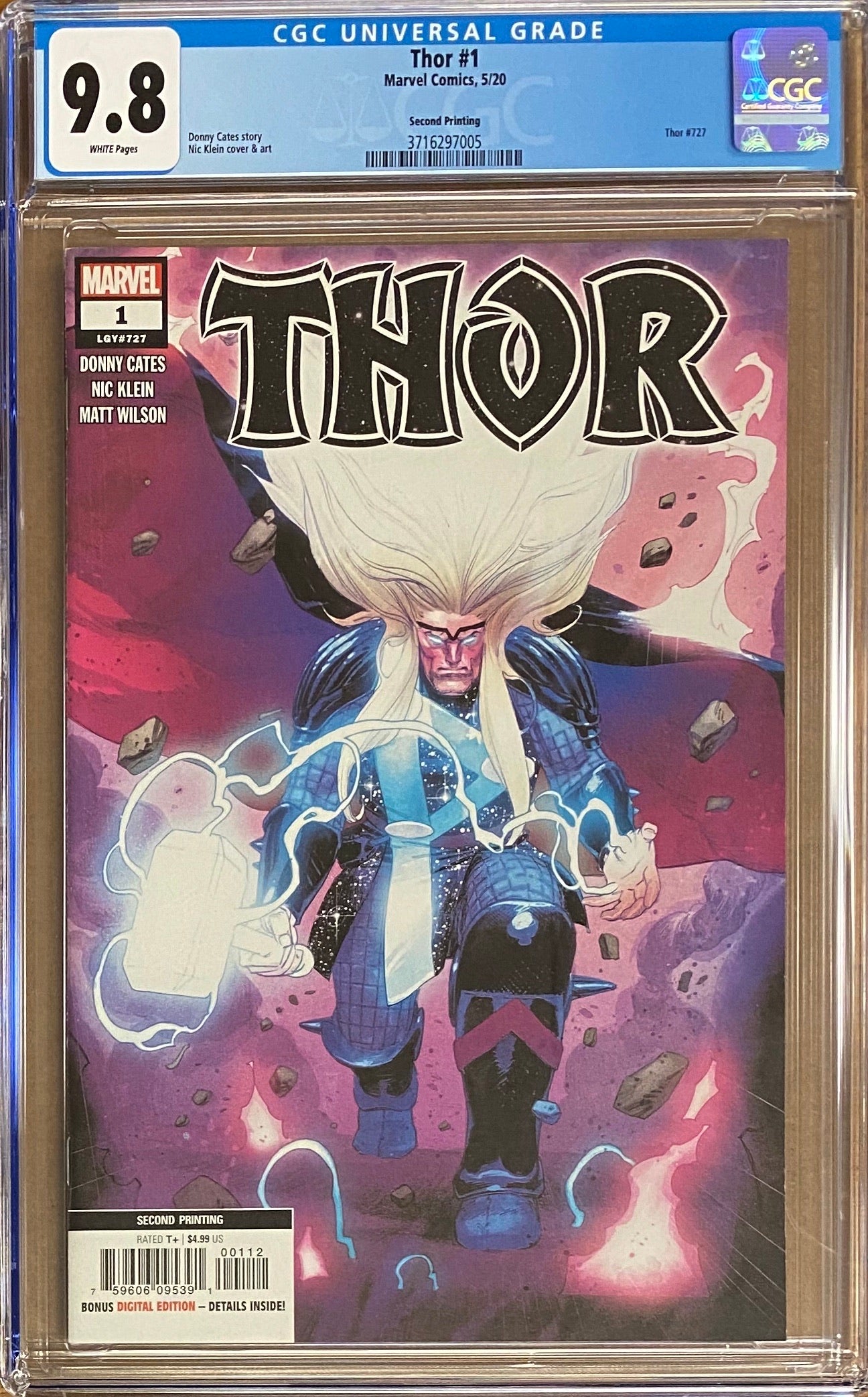 Thor #1 Second Printing CGC 9.8