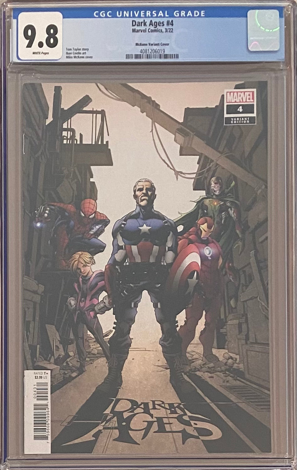 Dark Ages #4 McKone Variant CGC 9.8