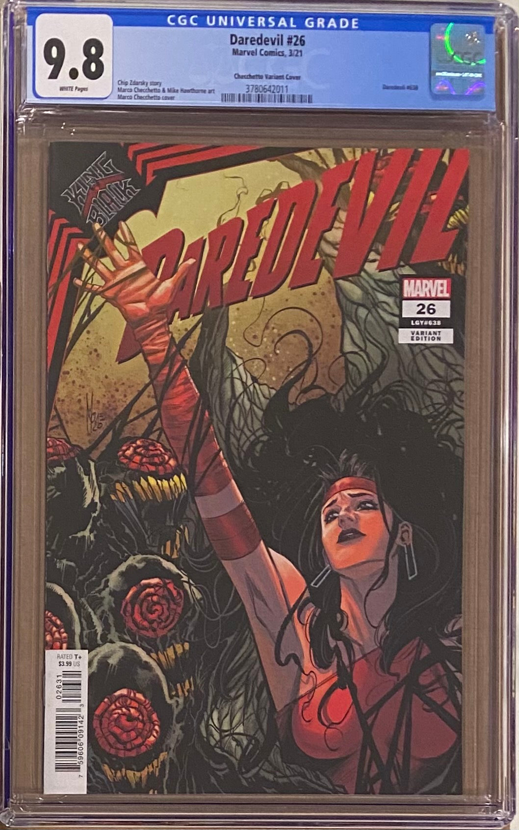 Daredevil #26 Elektra Connecting Cover Variant CGC 9.8