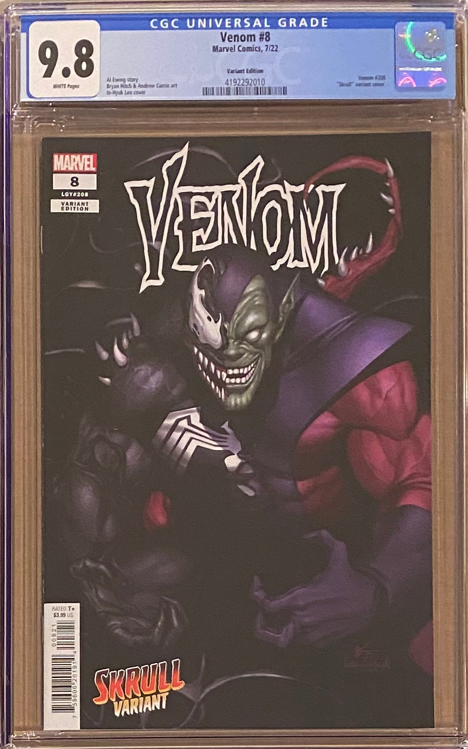 Venom #8 InHyuk Lee Variant CGC 9.8